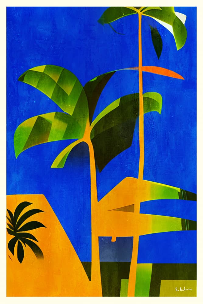 Vibrant Tropical Palms by Bo Anderson — canvas wall art