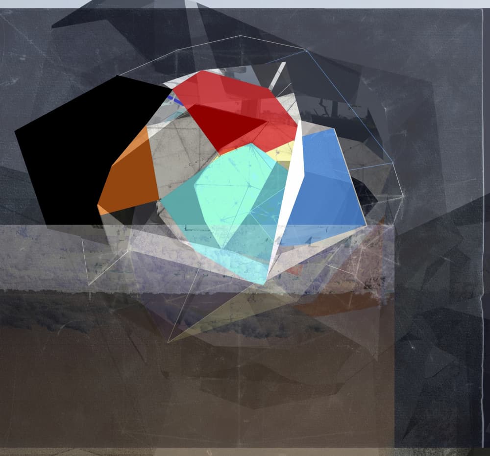Layered Geometric Prism by Stefan Fransson — canvas wall art