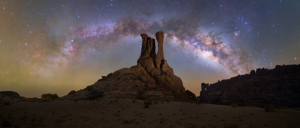 Milky Way Desert Pinnacles by Vikas Chander — canvas wall art