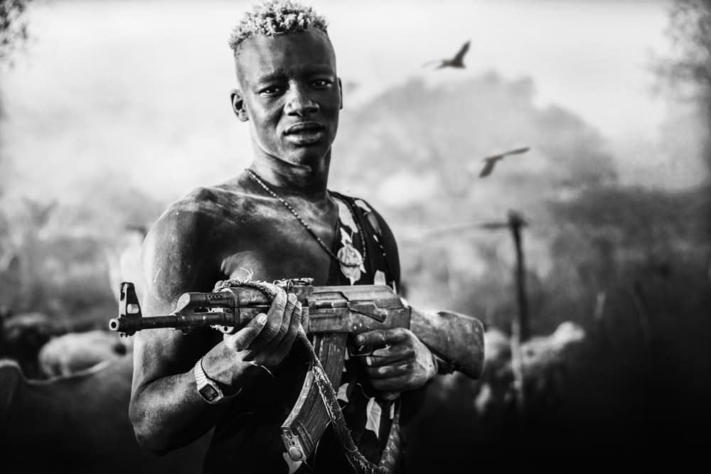 African Warrior Portrait by Svetlin Yosifov — canvas wall art