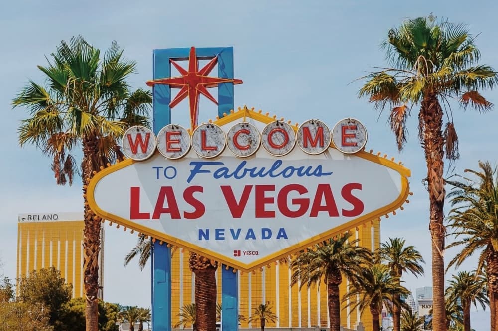 Welcome To Las Vegas by Del Mundo Imagery — canvas wall art
