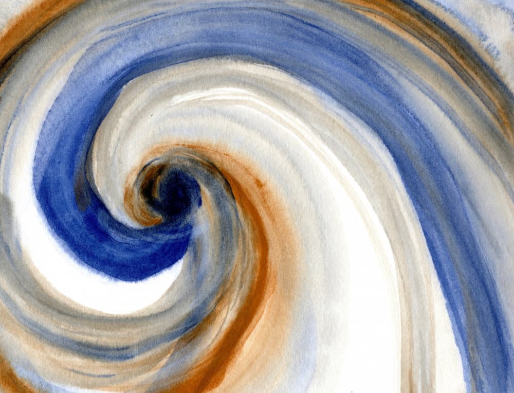 Fluid Abstract Swirl by Janel Bragg — canvas wall art