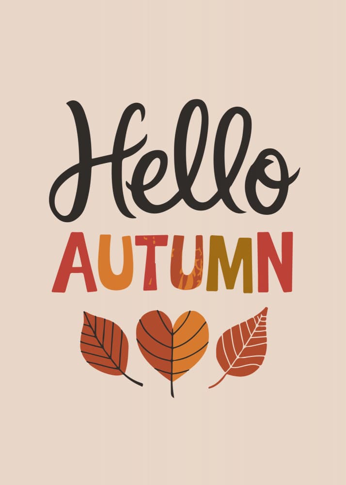 Hello Autumn Leaves by Andreas Magnusson — canvas wall art