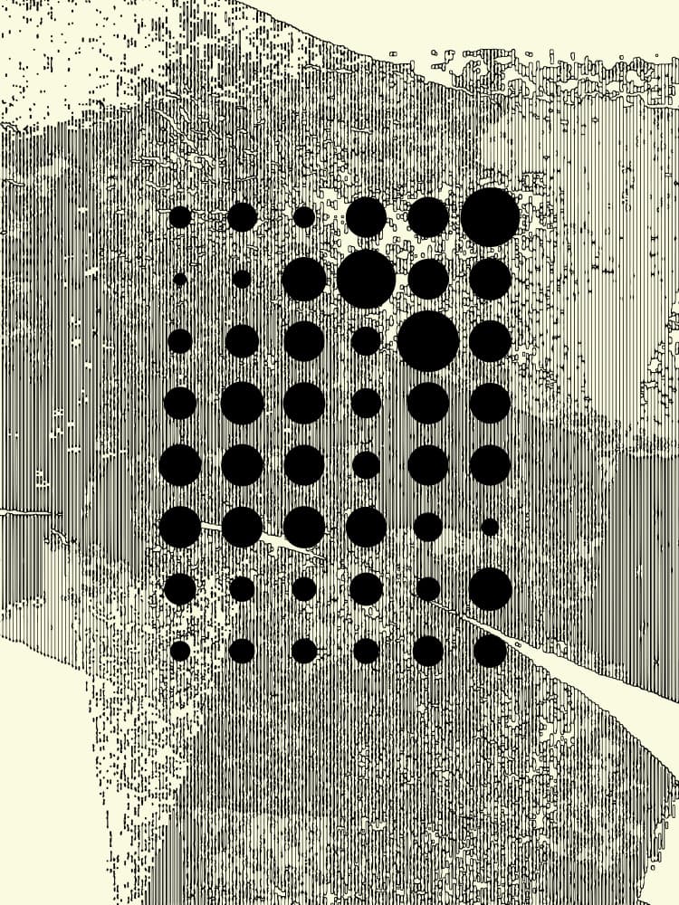 Abstract Circle Grid by Petr Strnad — canvas wall art