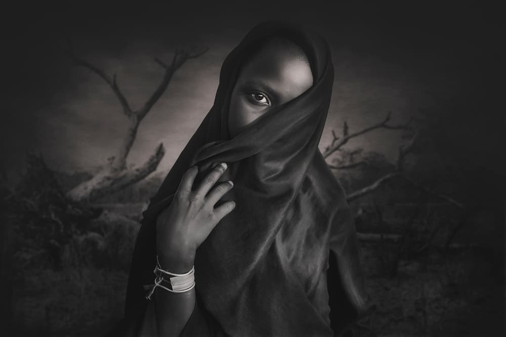 Mysterious Desert Portrait by Svetlin Yosifov — canvas wall art