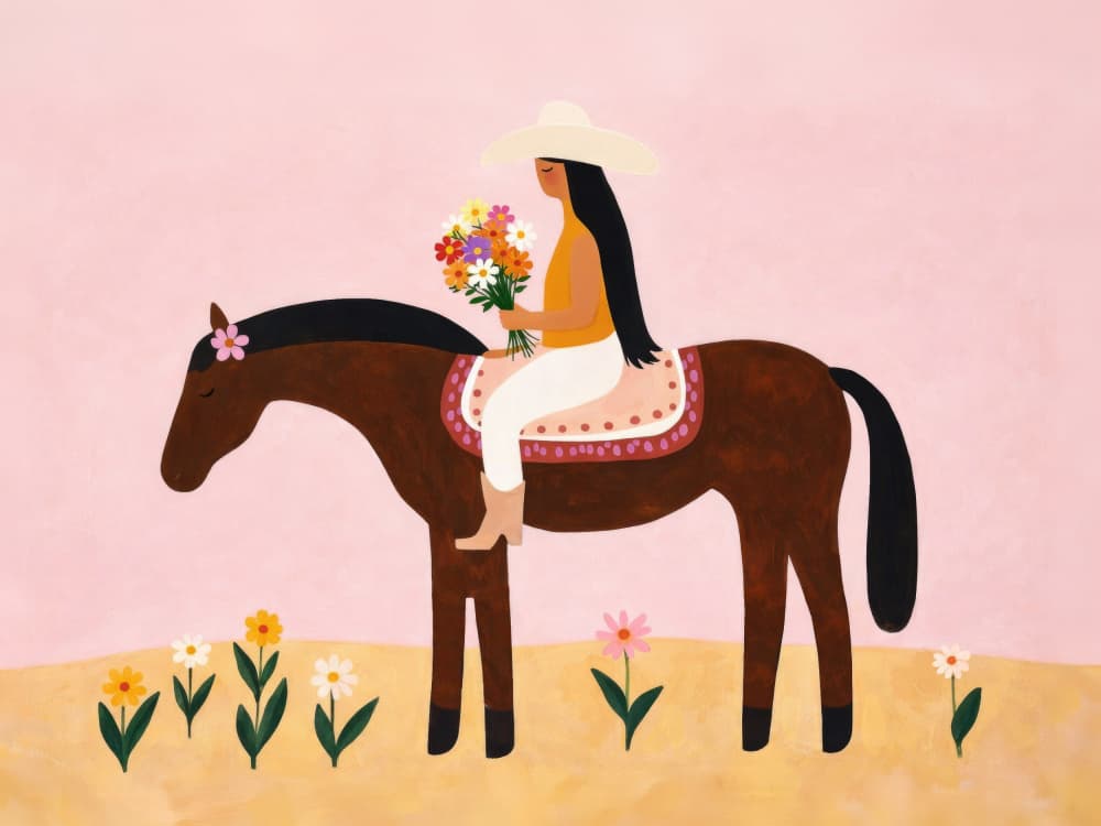 Bohemian Horseback Ride by Kathrin Pienaar — canvas wall art