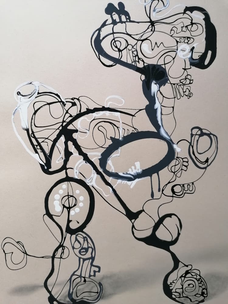 Dynamic Fluid Lines by Stefano Mazzolini — canvas wall art
