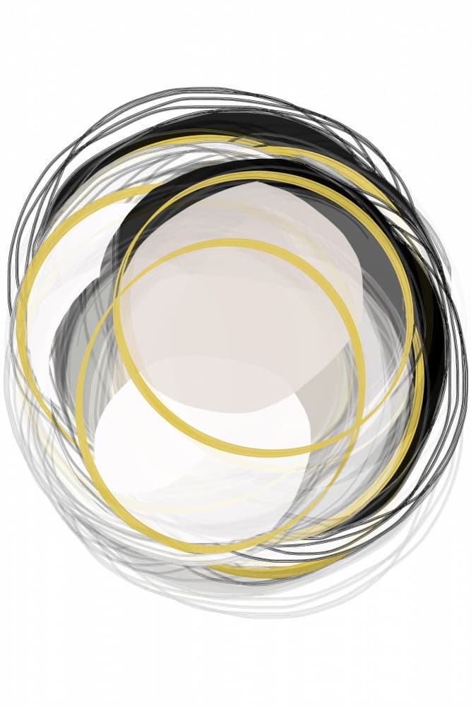 Modern Abstract Circles by cartissi — canvas wall art