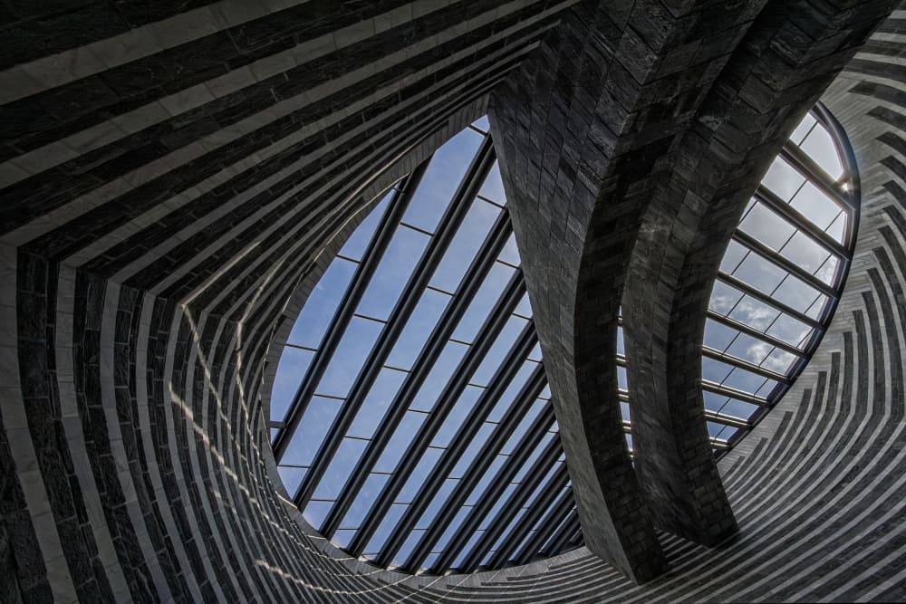 Modern Architectural Curves by Angéla Vicedomini — canvas wall art