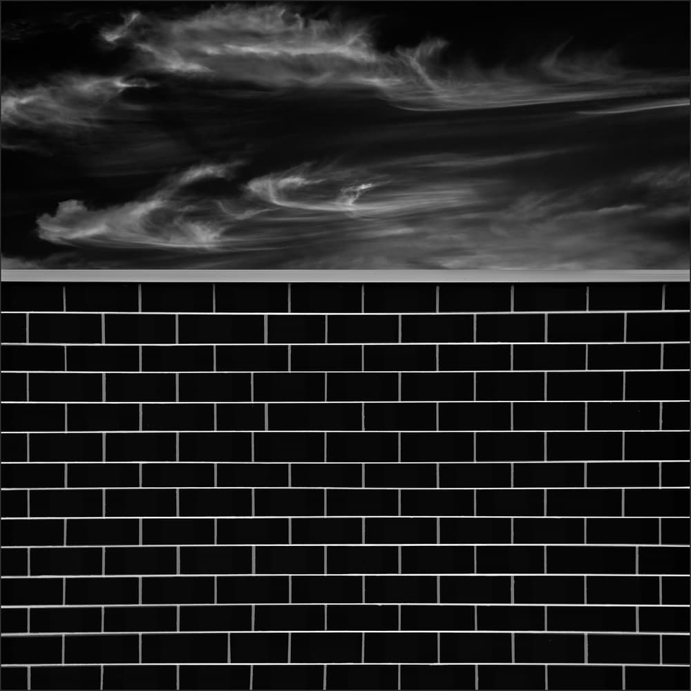 Cloudy Sky Black Wall by Gilbert Claes — canvas wall art