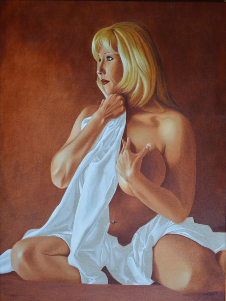 Sensuous Draped Figure by Walter Roos — canvas wall art