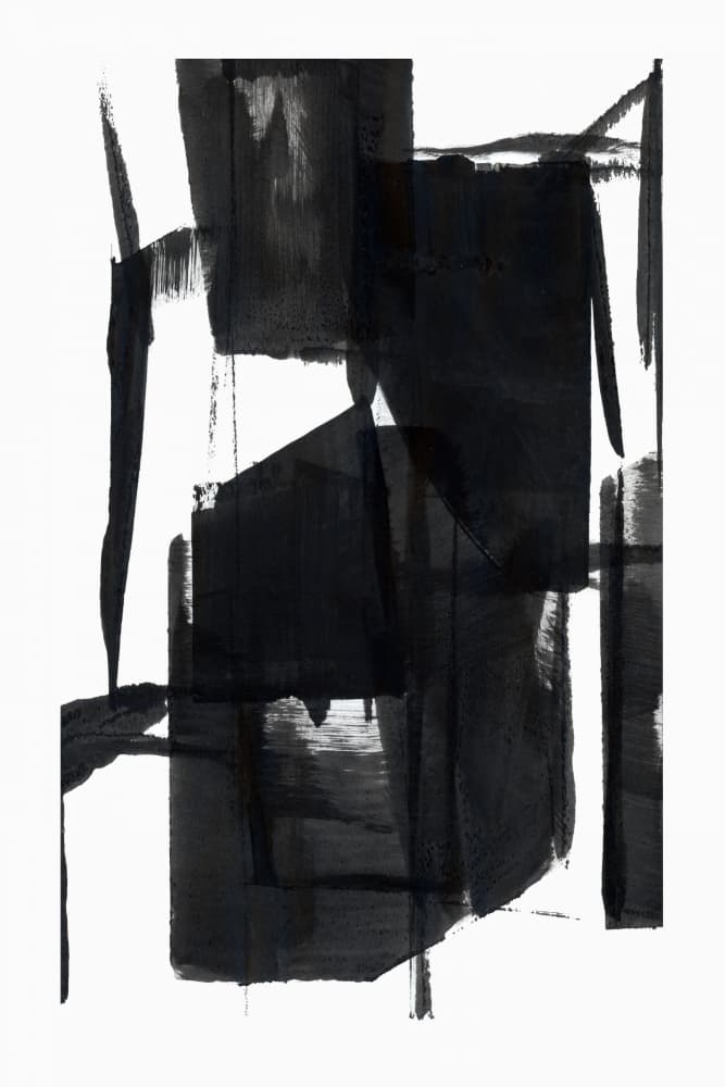 Dynamic Black Forms by cartissi — canvas wall art