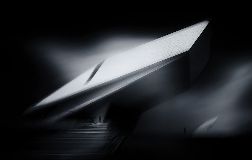 Modern Geometric Architecture by Adam Dauria ☂ — canvas wall art