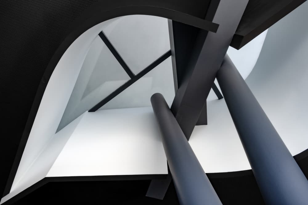 Dynamic Architectural Shapes by Linda Wride — canvas wall art