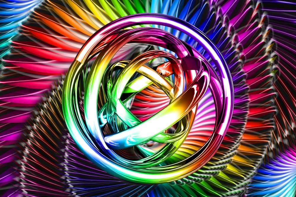 Chromatic Rainbow Swirl by Rafal Kulik — canvas wall art