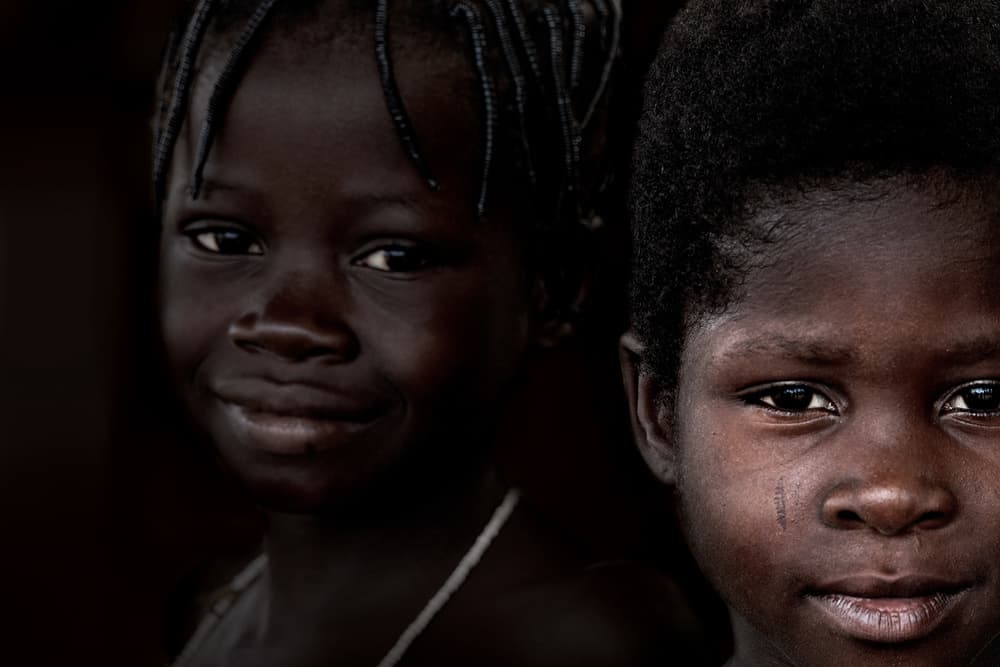 Smiling African Children by Elena Molina — canvas wall art
