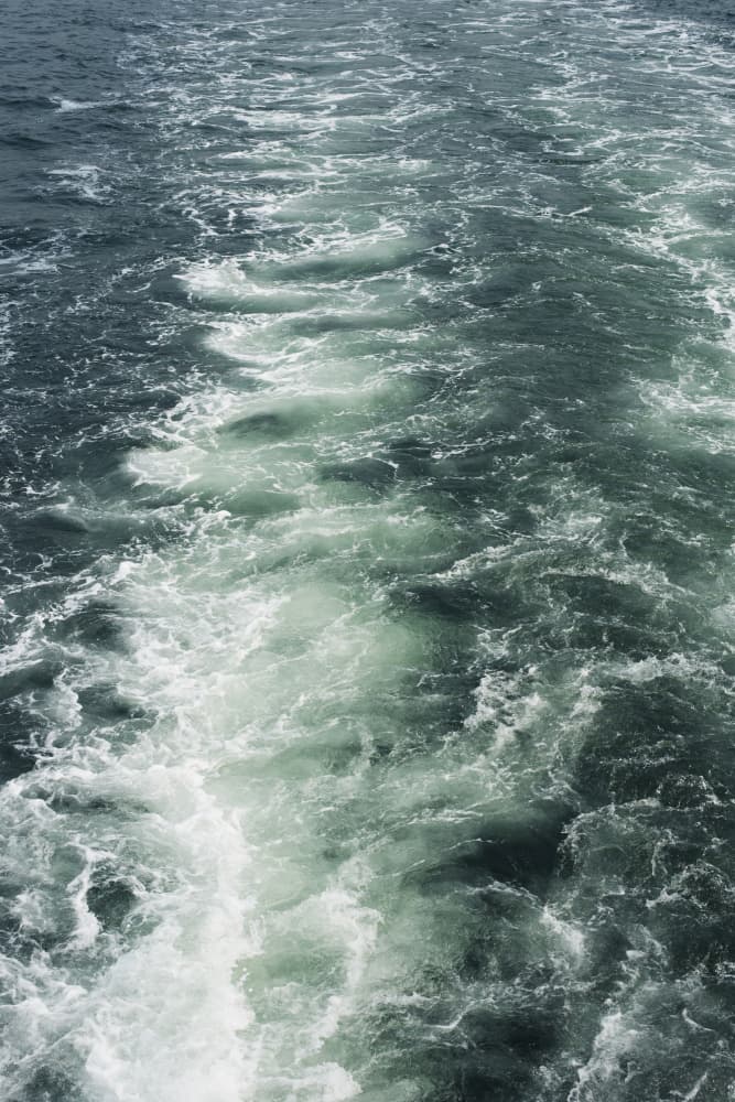 Turbulent Ocean Wake by Lynann Colligan — canvas wall art