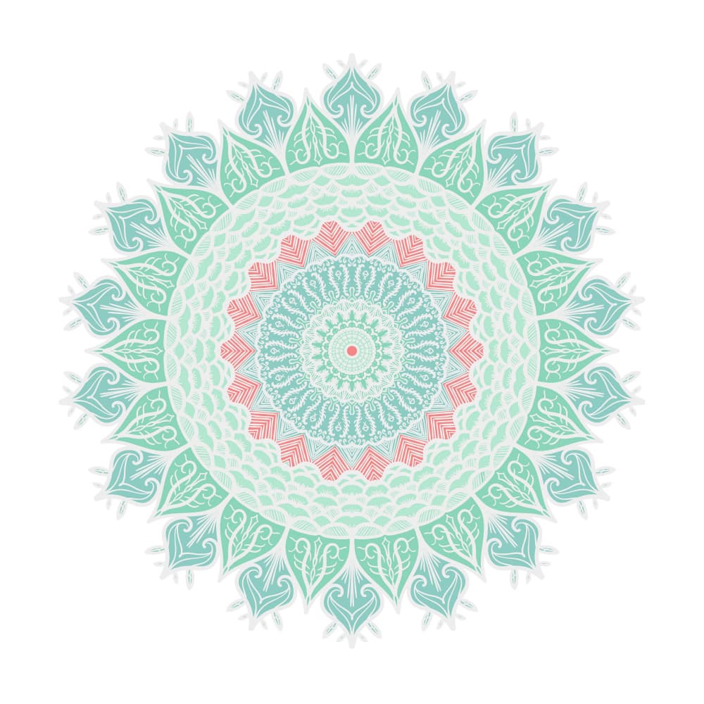 Serene Floral Mandala by Marika Barsrsind — canvas wall art