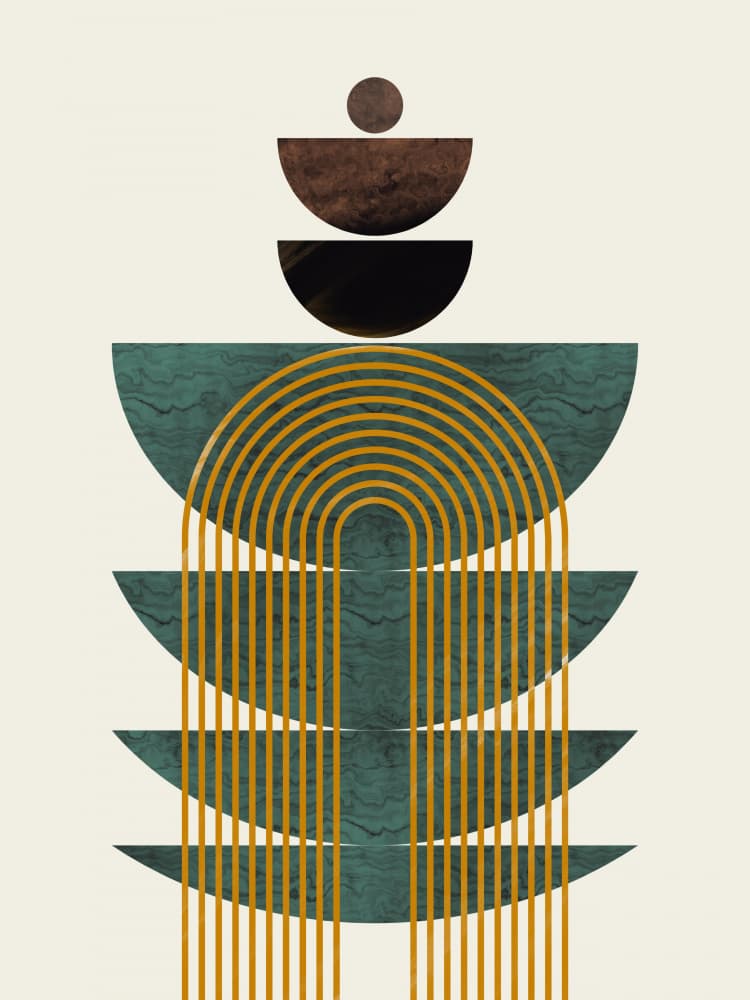 Earthy Balance Arches by Little Dean — canvas wall art