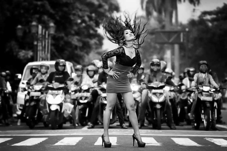 Confident Urban Pose by m salim bhayangkara — canvas wall art