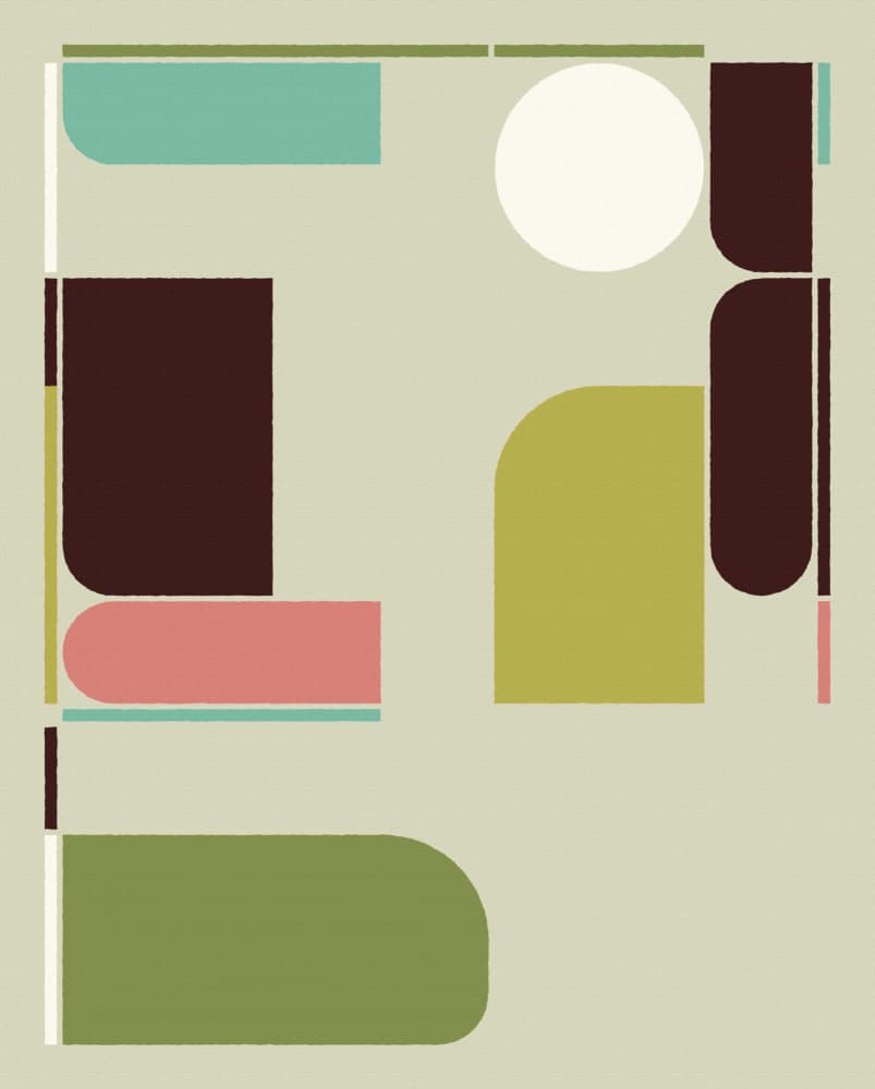 Soft Color Blocks by Rafa Mateo — canvas wall art