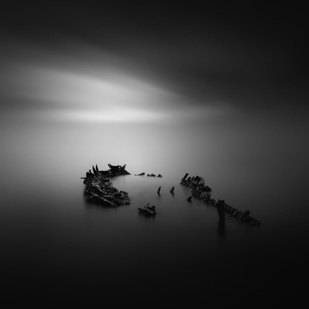 Forgotten Shipwreck Horizon by Rony Tjayana — canvas wall art