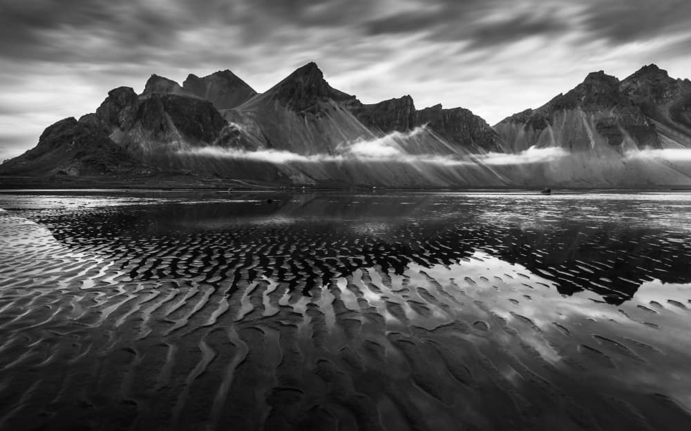Dramatic Mountain Reflections by Irene Wu — canvas wall art