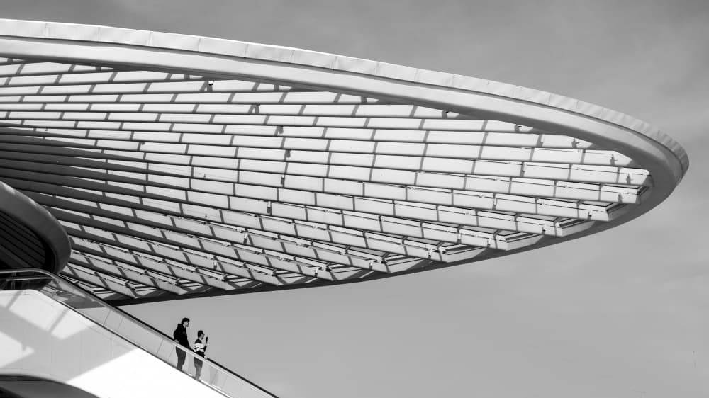 Modern Canopy Lines by Lus Joosten — canvas wall art