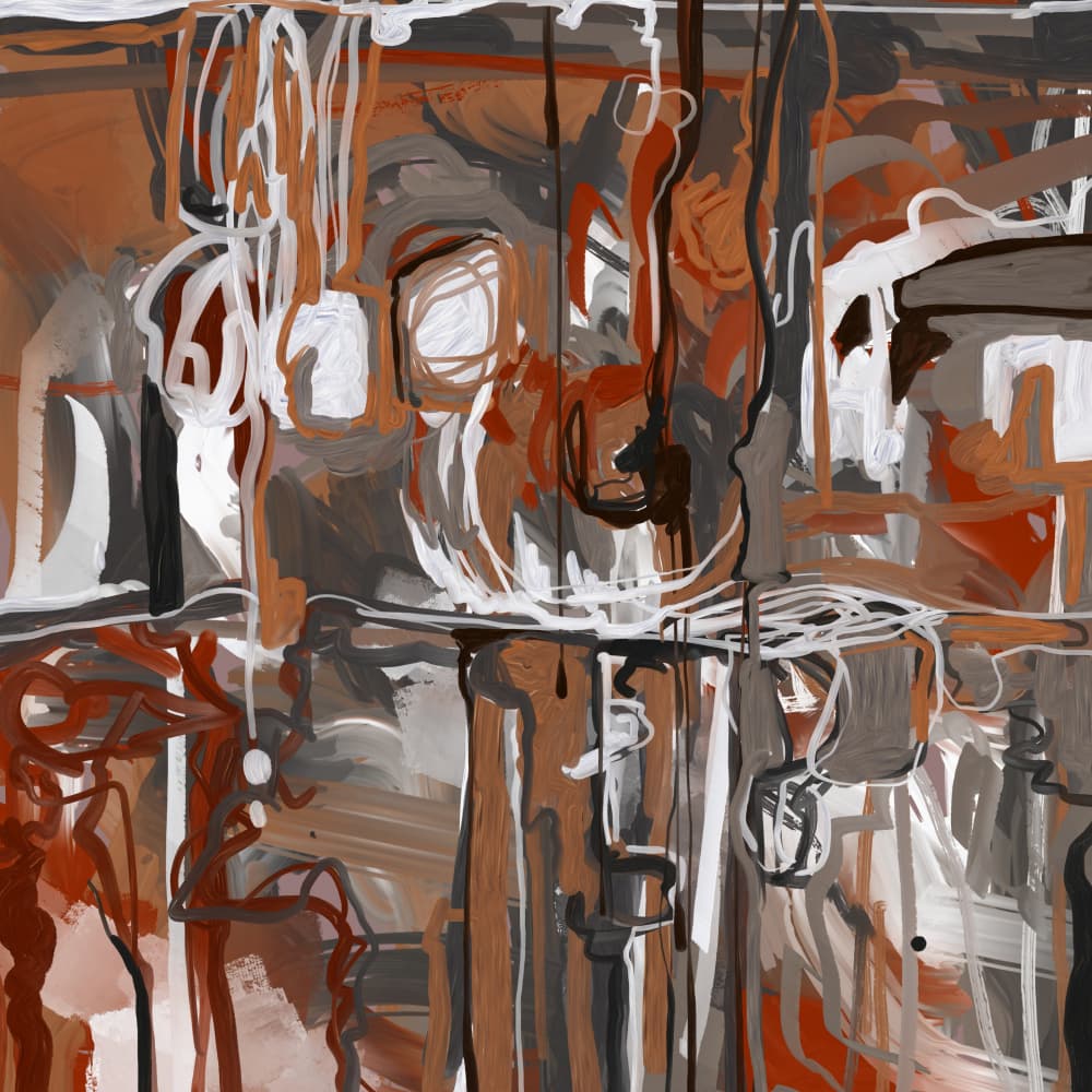 Bold Abstract Movement by Josie George — canvas wall art
