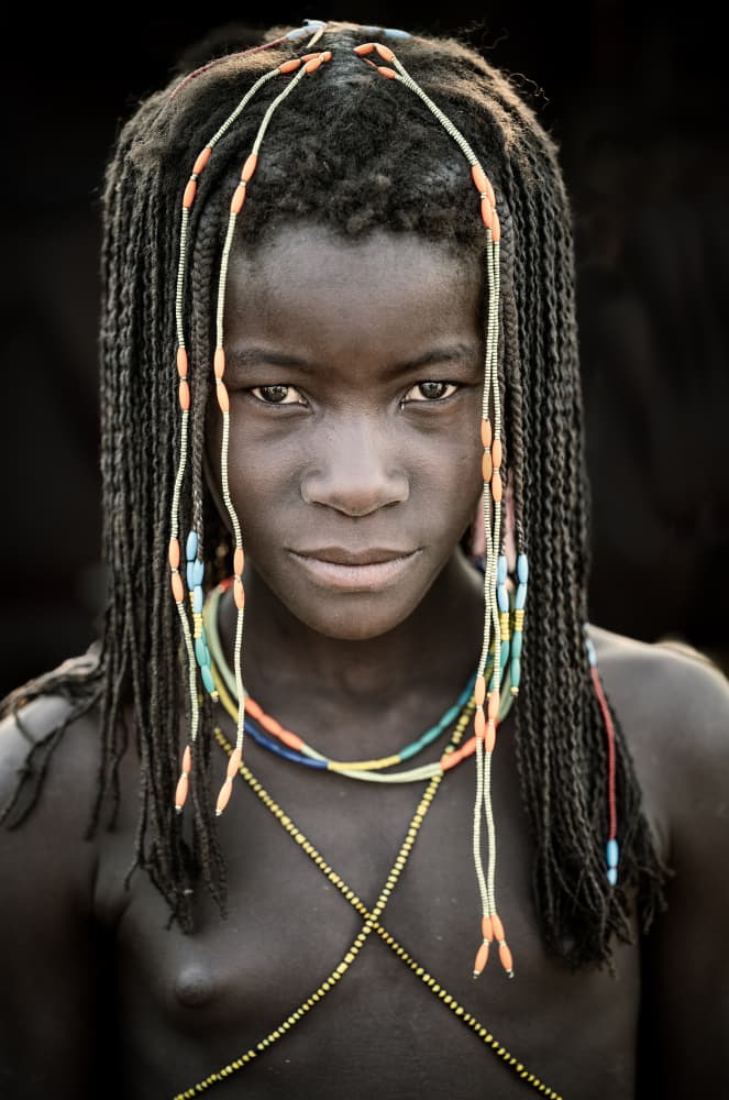 African Girl Adorned by Trevor Cole — canvas wall art