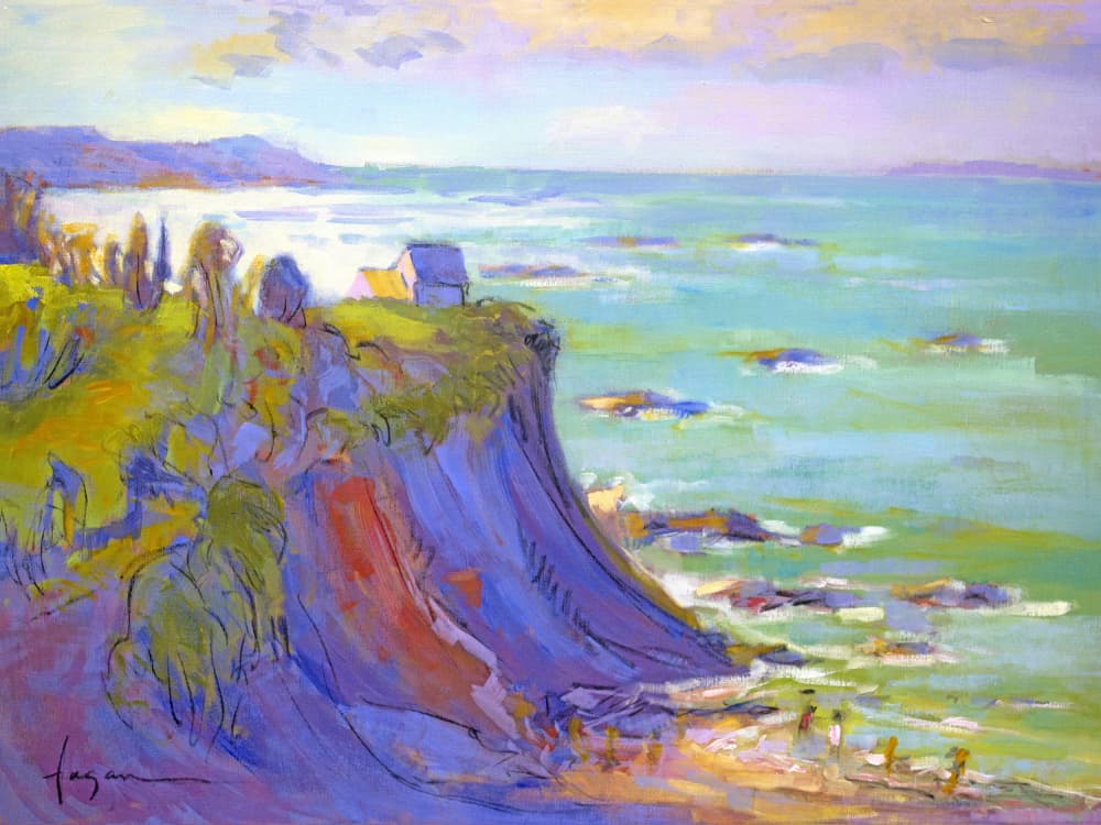 Cliffside Serenity by Dorothy Fagan — canvas wall art