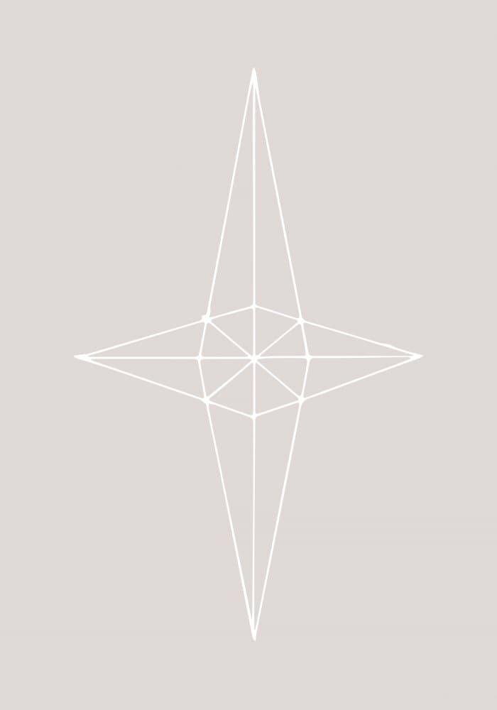 Elegant Star Geometry by Pictufy Studio II — canvas wall art