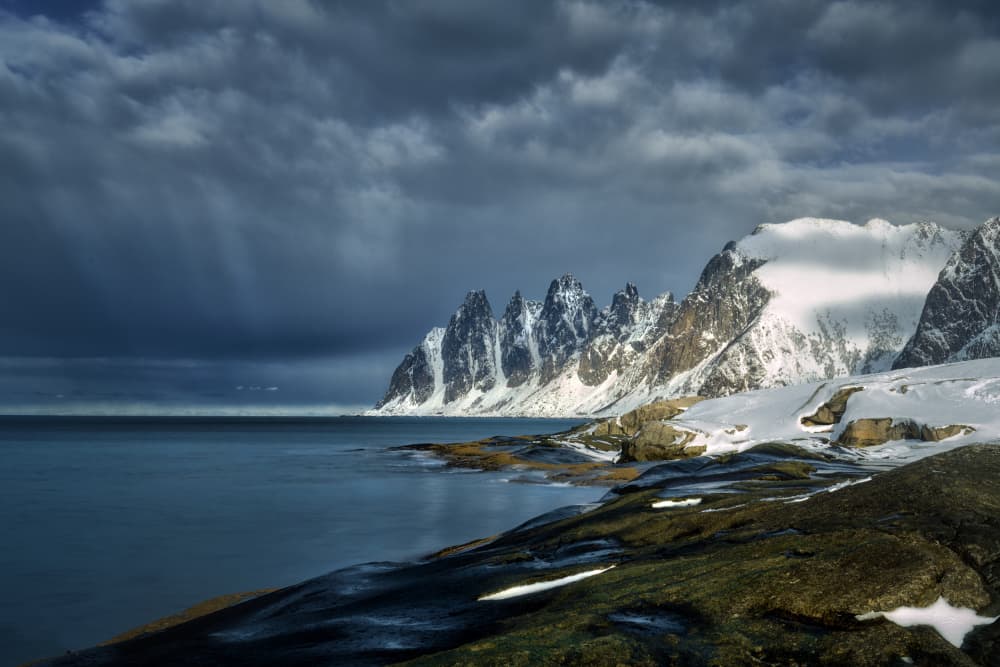 Dramatic Coastal Peaks by Ricardo Gayan — canvas wall art