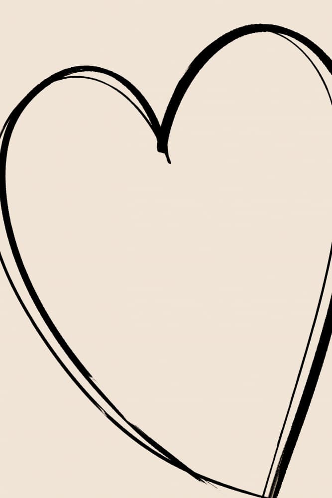Hand Drawn Heart by Treechild — canvas wall art
