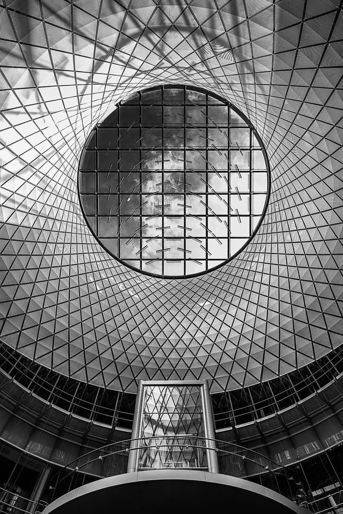 Geometric Dome Skylight by Alessio Forlano — canvas wall art