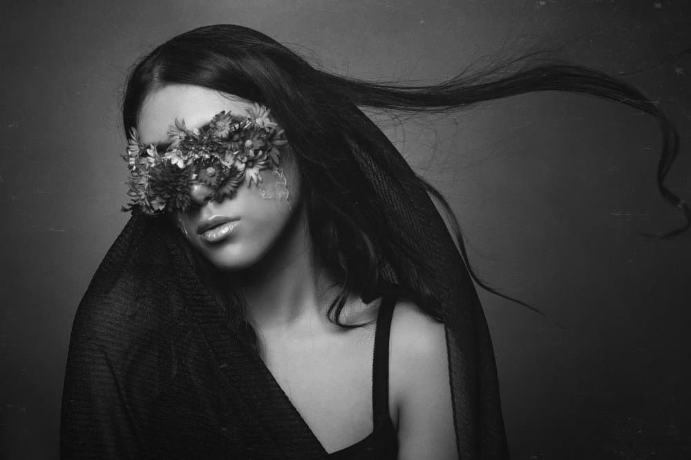 Mysterious Floral Beauty by Amir Heydari — canvas wall art