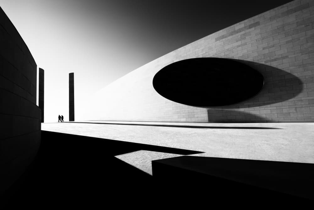 Modern Architectural Shadows by Florentinus Joseph — canvas wall art