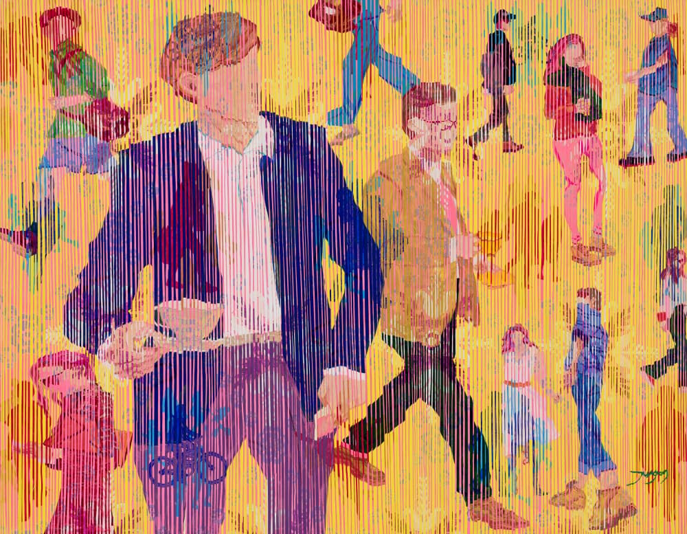 Colorful City Life by Jukyong Park — canvas wall art