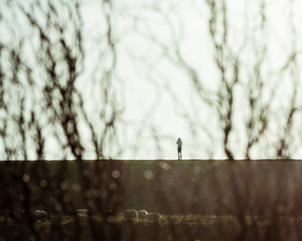 Solitary Figure Landscape by Michelle Degryse — canvas wall art