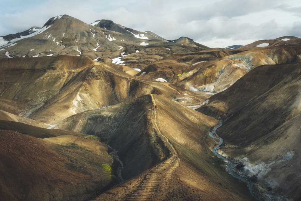 Rugged Mountain Trail by Ionut Petrea — canvas wall art