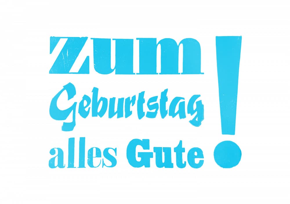 Zum Geburtstag Alles Gute by kathrinmay — canvas wall art