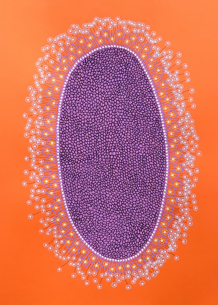 Vibrant Organic Radiance by Naomi Vona — canvas wall art
