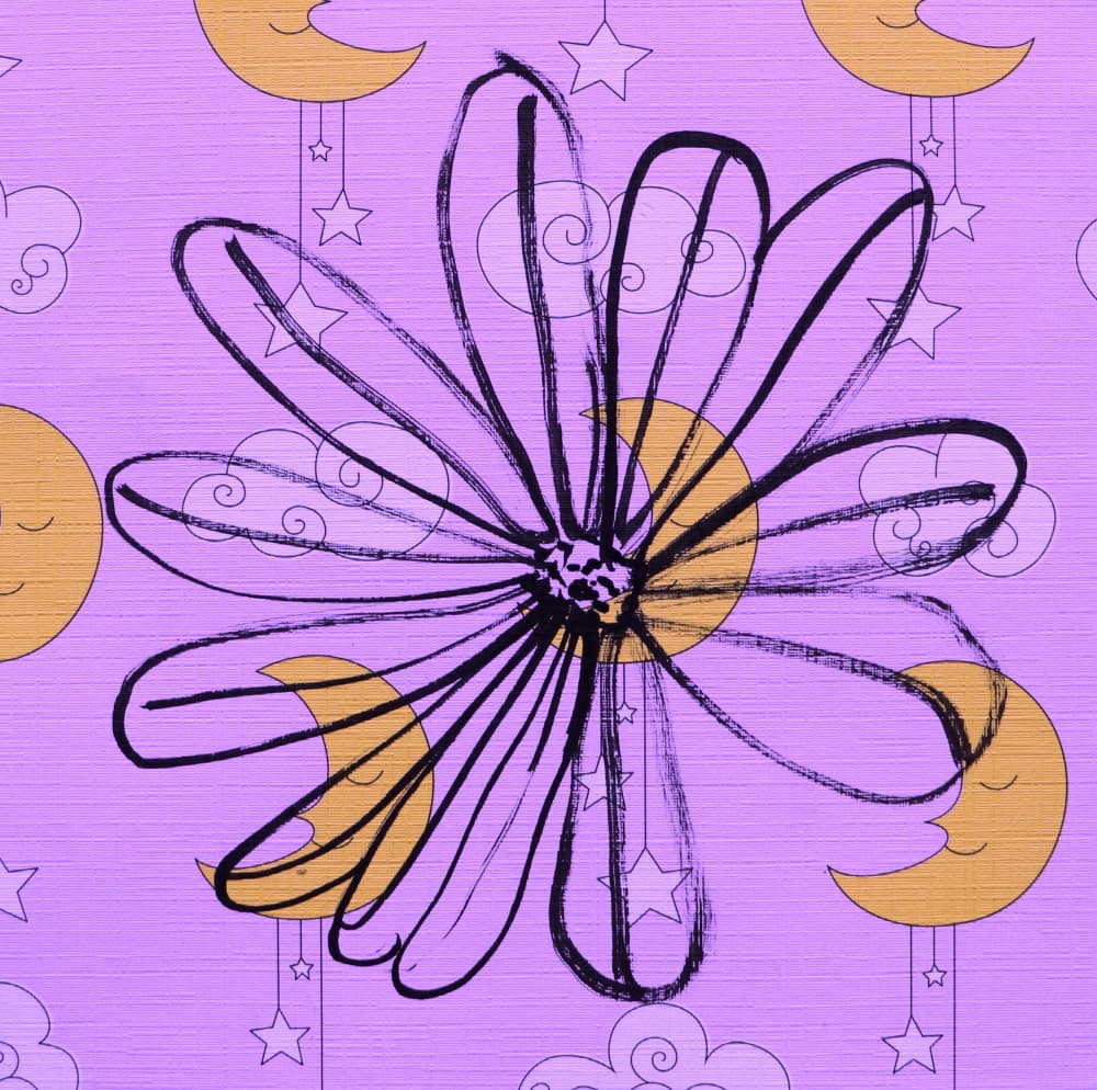 Sleepy Celestial Flower by Santhosh ch — canvas wall art