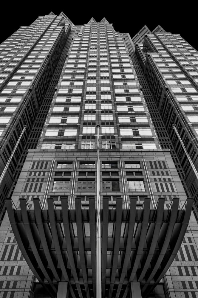 Imposing Urban Tower by Atsushi Inamura — canvas wall art
