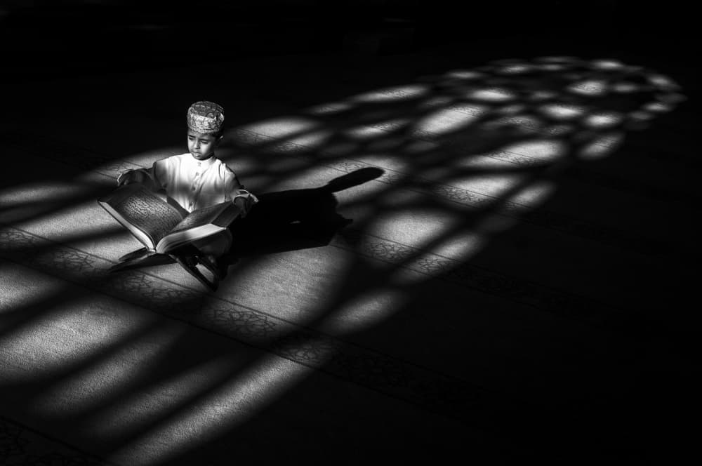 Focused Boy Sacred Light by Saeed Dhahi — canvas wall art