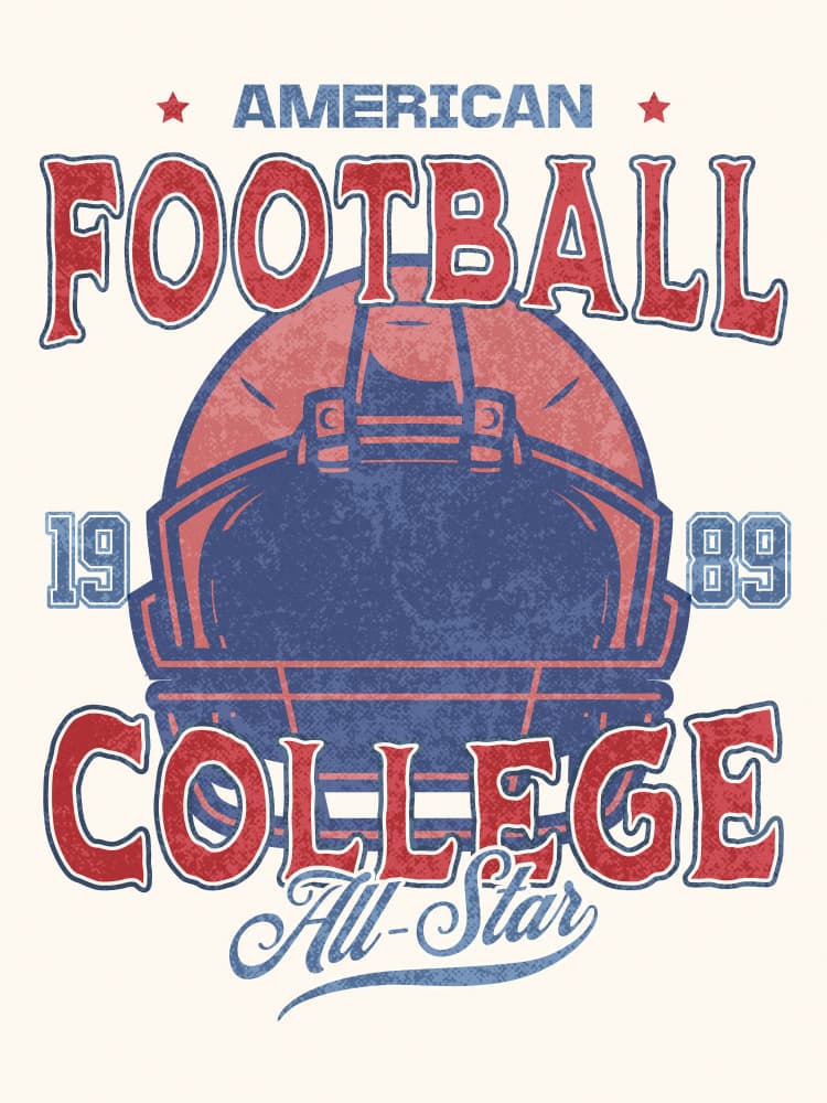 American Football All-Star Helmet by Pictufy Studio IV — canvas wall art