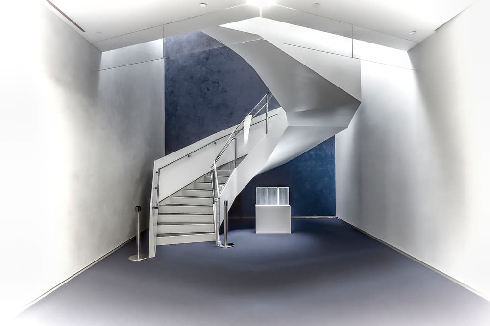 Sleek Gallery Staircase by Fahad Abdualhameid — canvas wall art
