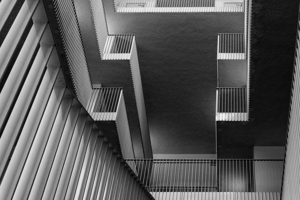 Architectural Lines and Shadows by Henk van Maastricht — canvas wall art