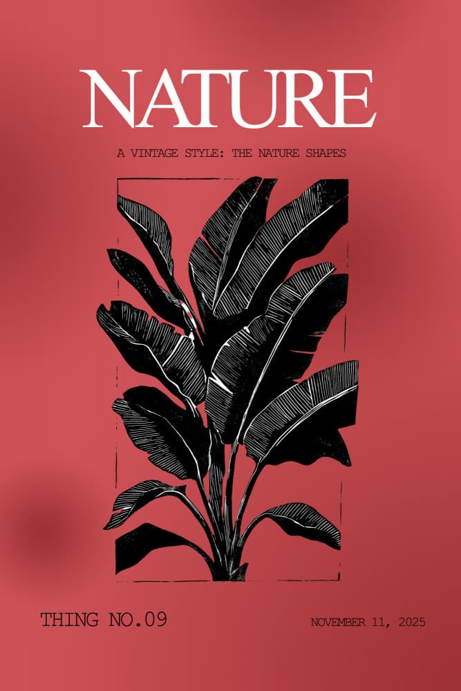 Vintage Tropical Leaf Art by Rafal Kulik — canvas wall art
