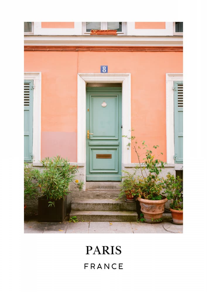 Rue Cremieux Paris France Travel poster by Raisa Zwart — canvas wall art
